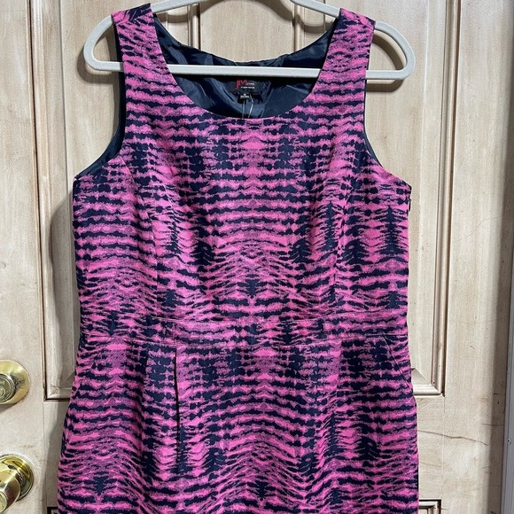 John Meyer Collection All Over Print Sleeveless Sheath Midi Dress Women's Sz 12 - Picture 3 of 10